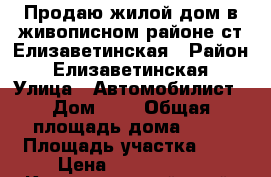 Продаю жилой дом в живописном районе ст.Елизаветинская › Район ­ Елизаветинская › Улица ­ Автомобилист › Дом ­ 2 › Общая площадь дома ­ 70 › Площадь участка ­ 7 › Цена ­ 1 640 000 - Краснодарский край, Краснодар г. Недвижимость » Дома, коттеджи, дачи продажа   . Краснодарский край,Краснодар г.